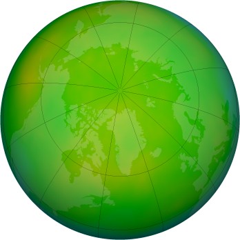 Arctic ozone map for 2006-06